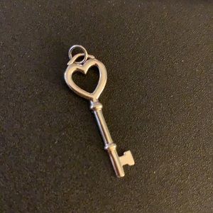 Silver Heart Key